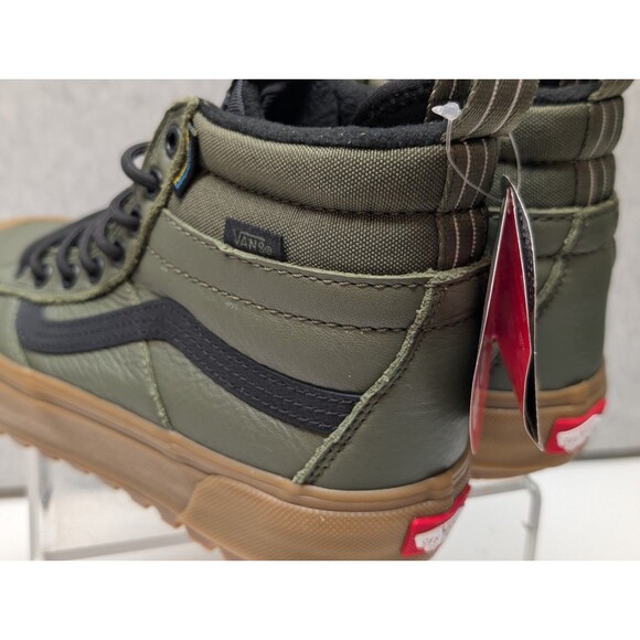 Vans MTE Sk8-Hi Waterproof Insulated Shoe Olive Green Mens 7 Women's 8.5 - Picture 7 of 11